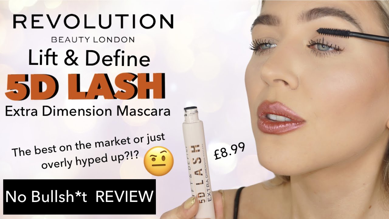 New Makeup Revolution Lift & Define 5D LASH Extra Dimension MASCARA No bullshi*t REVIEW