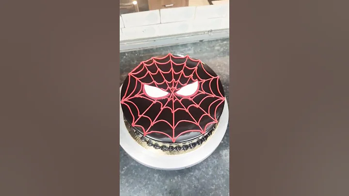 SPIDERMAN CAKE||CHOCOLATE CAKE😍|| #shortsfeed#viral#trending#youtube#ytshorts#shorts#cake#spiderman🎂