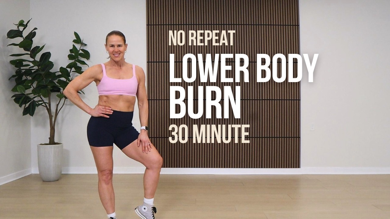 30 MIN Lower Body Dumbbell Workout | No Repeat Leg Day
