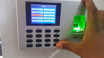 Zkteco date time settings