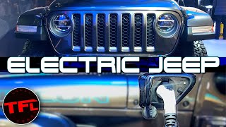 The Electric Wrangler is Here! Jeep Wrangler 4xe Plug-In Hybrid First Look  - YouTube