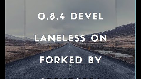 Initial Test Openpilot 0.8.4 Devel Laneless On Intentional Right Bias Honda Accord 18