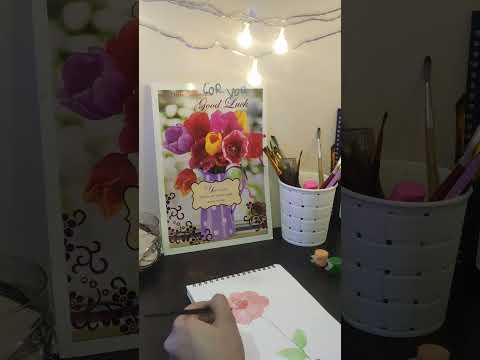 #Easy watercolour painting#flower