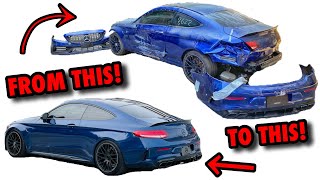 Rebuilding A 2019 Mercedes C63 Amg In 15 Minutes Crazy Transformation