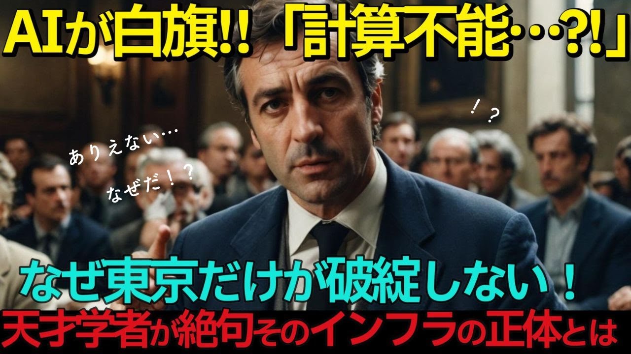 【海外の反応】「AI：計算不能」なぜ東京は世界一の人口密度で破綻しないのか？海外の都市計画家が驚愕した日本の”見えないインフラ”