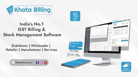 Khata Billing | Free GST Billing, Accounting & Stock Management App