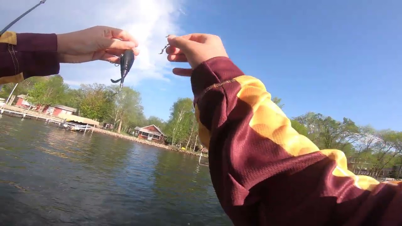 bass fishing fish trap lake