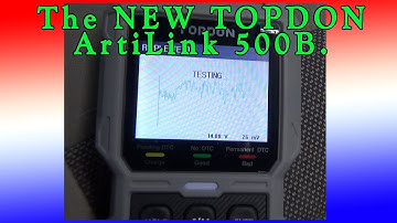 The NEW TOPDON Artilink AL500B Code Reader AND Battery Tester.