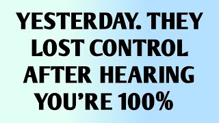 💸 Yesterday. They Lost Control After Hearing You're 100%...?