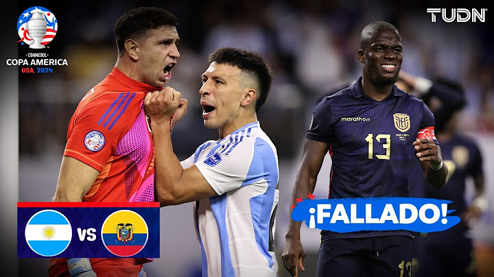 ¡ENNER falló el penalti del EMPATE! | Argentina 1-0 Ecuador | Copa América 2024 - 4tos | TUDN