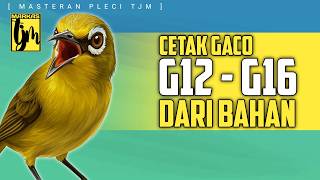 🔴 LIVE Masteran Pleci Tajam Untuk Cetak Gaco G12 dari bahan !!!
