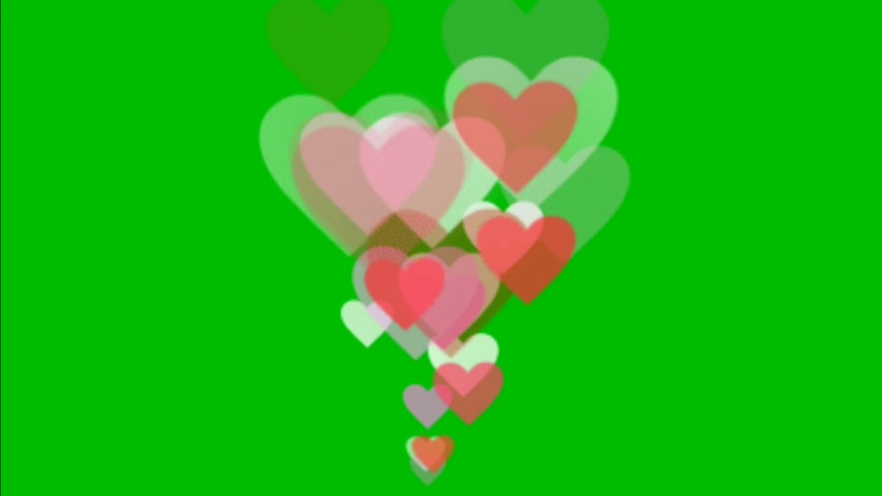 Love Animation Effect Green Screen Video Footage No Copyright