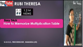 @RubiTheresa  How to Memorize MultiplicationTable