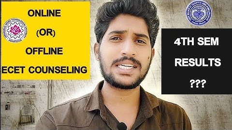 AP Sbtet 4th sem results update? | 1st counseling ecet updates | online or offline | bsd telugu tech