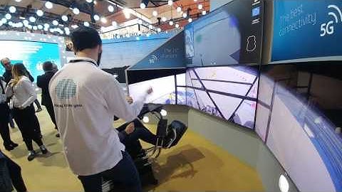 5G demo, remotely driving a car from 50Km away