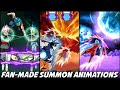 DOKKAN BATTLE SUMMONS WITH FAN-MADE ANIMATIONS!