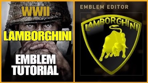 Call of Duty WW2 Lamborghini Emblem Tutorial