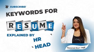 Keyword Search for resume  explained by HR | Read Job description correctly |ATS friendly resume