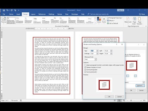 How to Insert Proper Page Border in MS Word 2003 2016