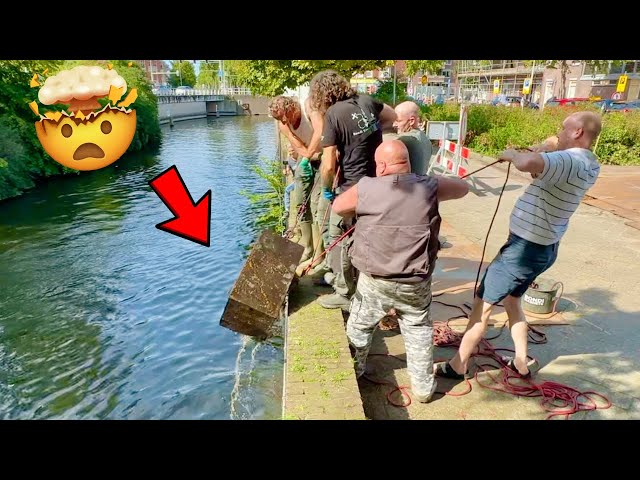 Absolutely ENORMOUS Safe Pulled Out Of The Canal Magnet Fishing