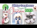 ALL NEW! ⭐ WINTER FARMHOUSE CHRISTMAS DIYS❄️ Dollar Tree GNOME | WREATH | HOLIDAY SNOWMAN HOME DECOR