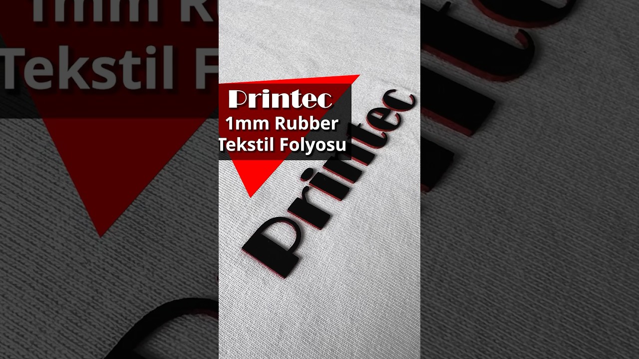 Yeni 1mm kalınlığında Printec rubber tekstil folyosu (9 renk)