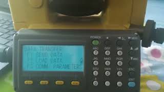 Total station data transfer