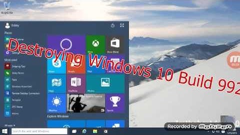 Destroying windows 10 9926