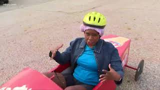 WKYC's morning teams races at Derby Downs in Akron