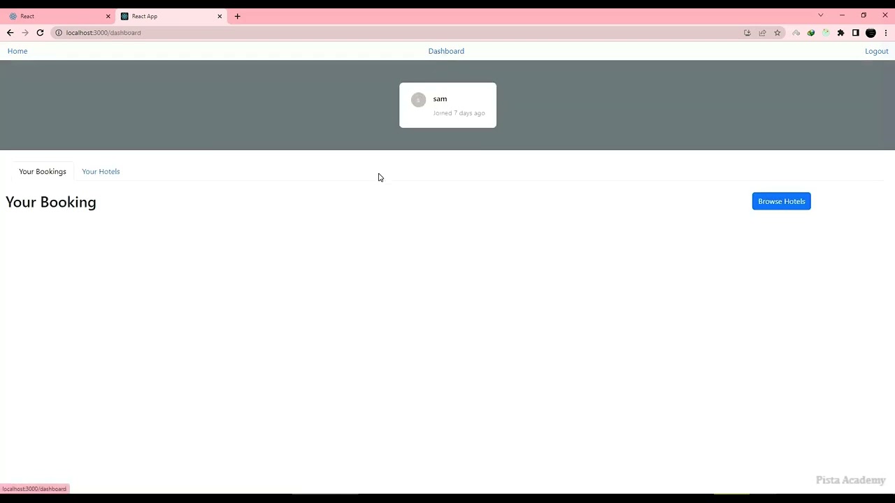 ساخت وب سایت رزرو هتل با React و Nodejs - جلسه بیستم