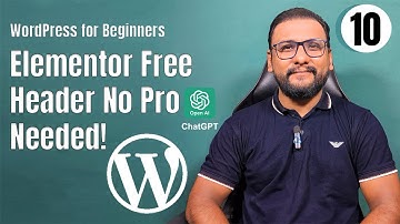 How to Make Elementor Header & Footer in Free Version Hindi/Urdu | Elementor & WordPress Tutorial