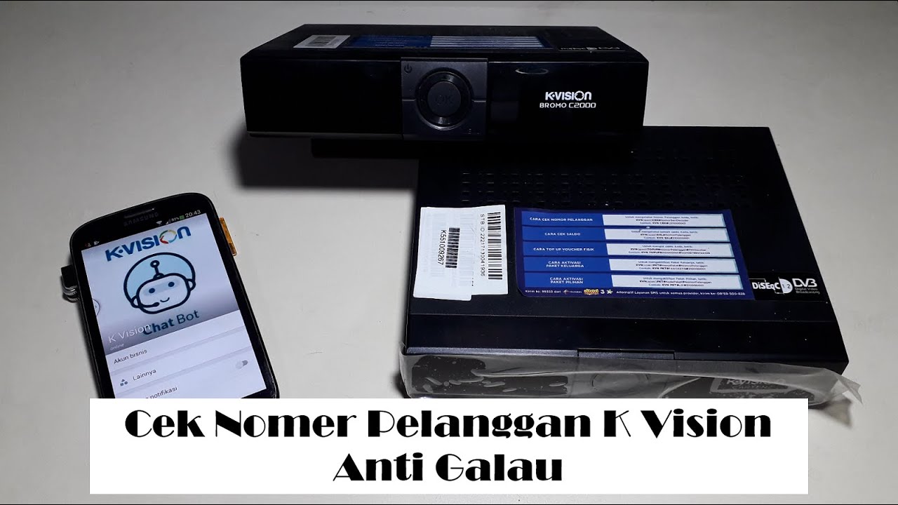 Cara Cek Nomor Pelanggan K Vision Anti Galau YouTube