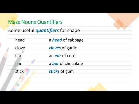Mass Nouns Quantifiers Youtube