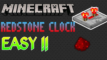 Redstone Clock Minecraft [MCPE/Java Edition/Bedrock Edition] | Easy !!