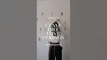 Canva free font pairings for new designs. #canvadesign #canvafonts #fontpairing 💻📝