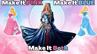 Sewing Sleeping Beauty's Dress - Making Aurora's Princess Dress -Make It Pink, Make It Blue!