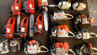 : Massive Chainsaw Restoration 20 Stihl & Husqvarna Saws Saved From the Scrap Pile!