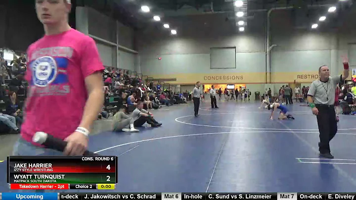 High School (11th - 12th Grade) 132 Jake Harrier Izzy Style Wrestling Vs Wyatt Turnquist Matpack S