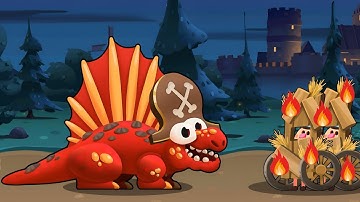 Burn Every Caveman Into Ashes with Dimetrodon - Dino Bash 2 Travel Through Time