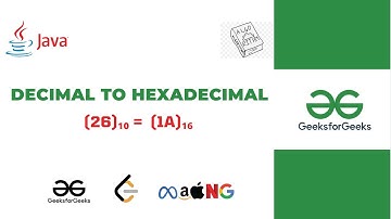 Decimal to Hexadecimal Conversion | DSA Series in Java