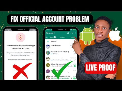 You Need The Official Whatsapp To Use This Account Solution | Solve Gb,Fm,Yo Whatsapp Not Opening