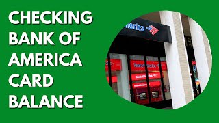 How Do I Check My Bank Of America Credit Card Balance?