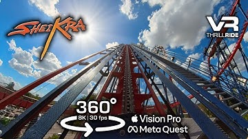 SheiKra 8K 360° POV: Front & Back Row | The Ultimate Dive VR Roller Coaster Experience