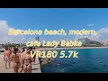 Enjoy of daily walk by Barcelona beach, modern, cafe Lady Babka