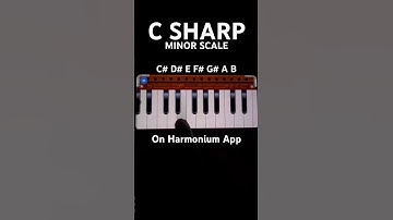 C Sharp Minor Scale On Harmonium #musiclessons #musicclass #musictutorial #shorts #viralvideo