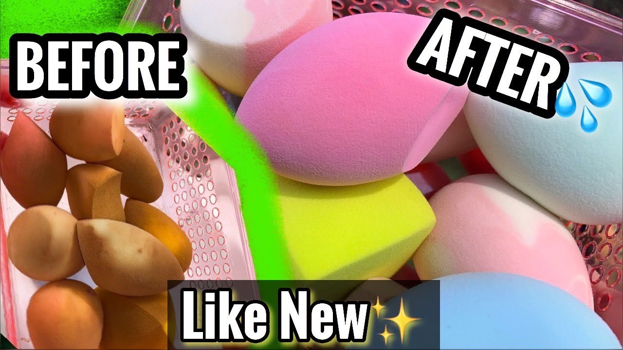 HOW TO CLEAN MAKEUP SPONGES THOROUGHLY