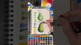 How to elevate art with color theory 🍐 | easy tutorial #watercolor #colortheory #arttutorial #art