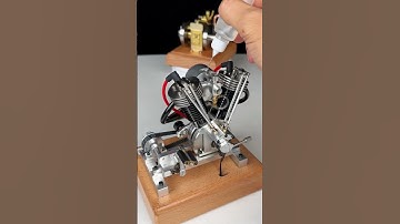 Harley motorcyc fans will definitely recognize this engine #enginemodel #vortrixe #diy #v2 #harley