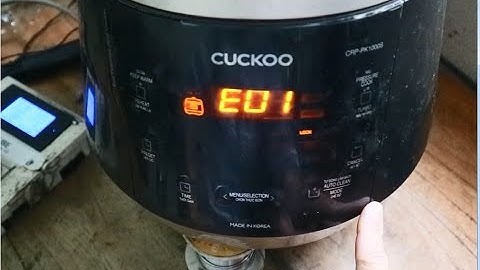 Cuckoo CRP-PK1000S lỗi E01