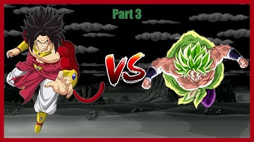 [M.U.G.E.N] SSJ4 Broly KN Edit VS DBS Broly Final Part (DBS Broly Released)